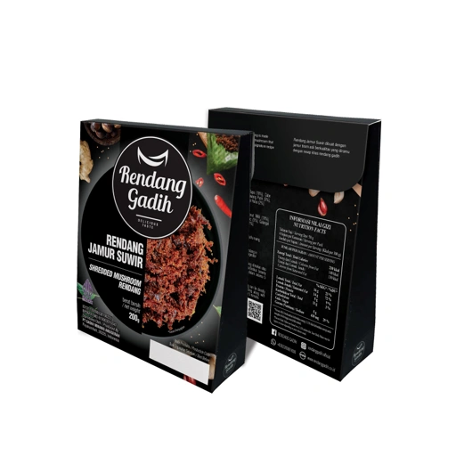 Kemasan Rendang Jamur Suwir (200 gram)