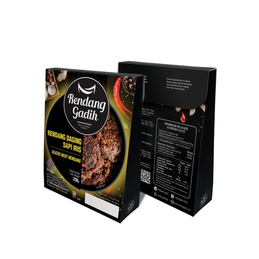 Kemasan Rendang Daging Sapi Iris (250 gram)